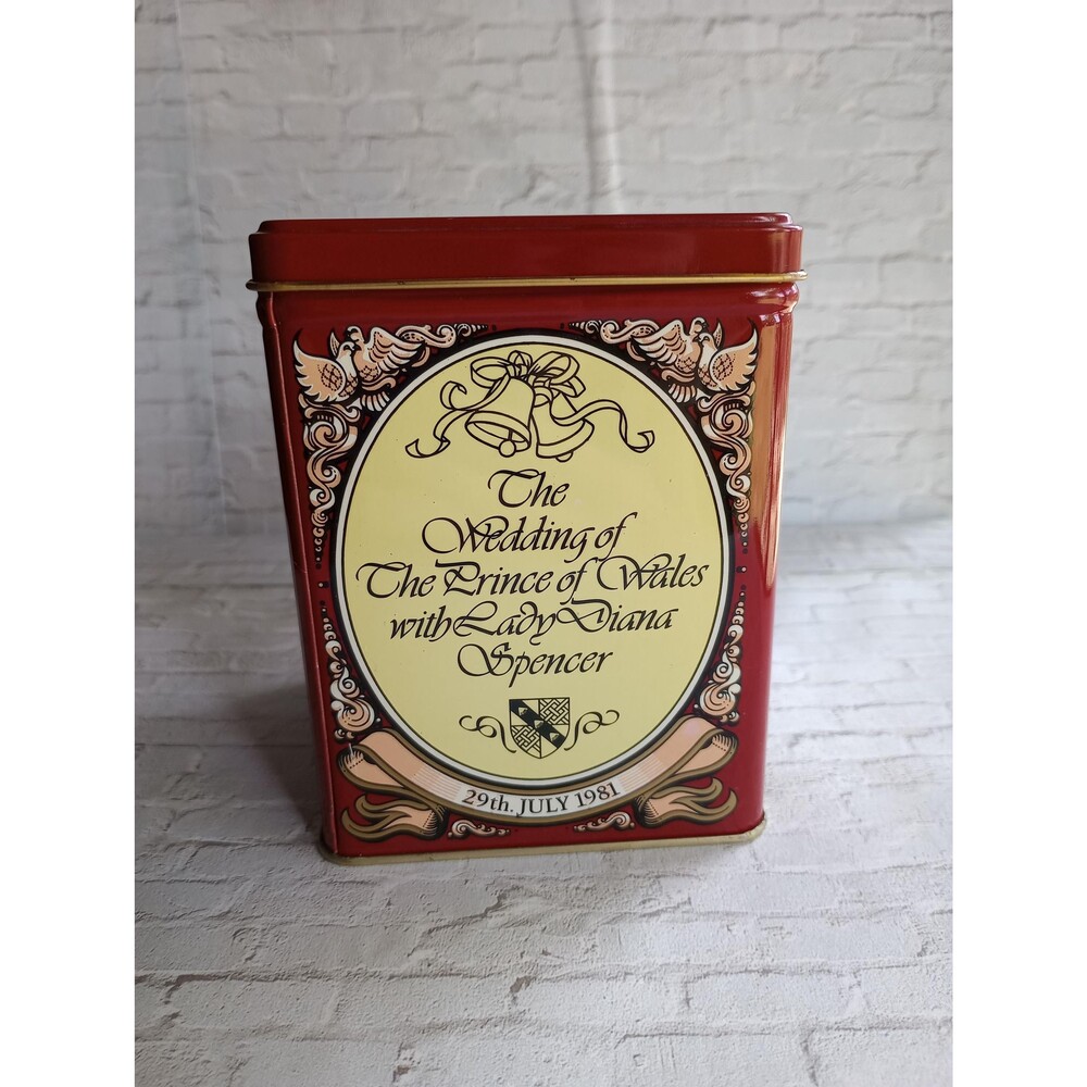 Collectible Tea Tin | 1981 Charles & Diana Wedding | Holiday Christmas Gift
